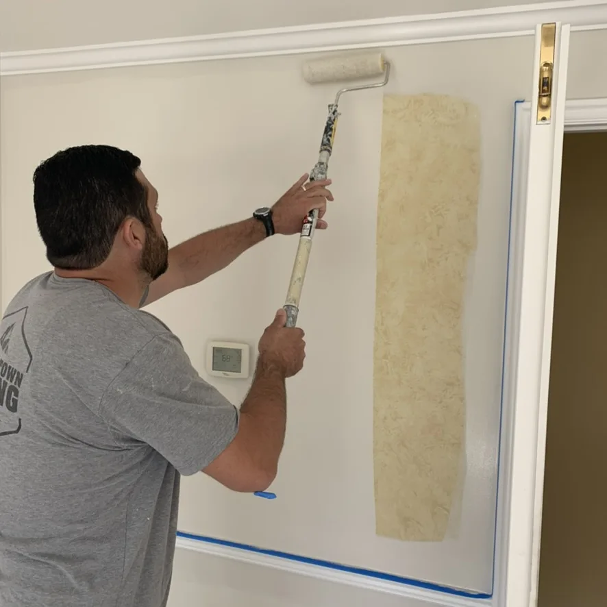 American Town Painting rolling interior wall