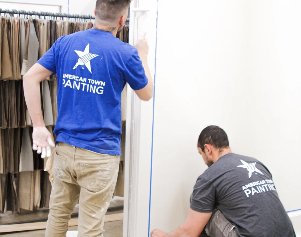 American Town Painting two crew interior logos