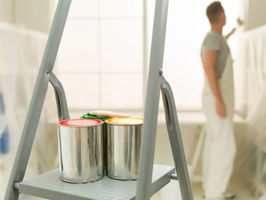 Working with tenants while painting